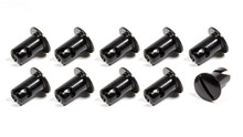 Triple X CH-4401-10BLK - Oval Head Button Alum Black .500 Long 10 Pack