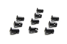 Triple X CH-4402-10BLK - Oval Head Button Alum Black .550 Long 10 Pack