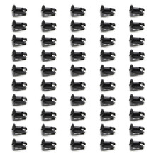 Triple X CH-4402-50BLK - Oval Head Button Alum Black .550 Long 50 Pack