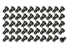 Triple X CH-4401-50BLK - Oval Head Button Alum Black .500 Long 50 Pack