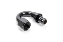 Triple X HF-18006BLK - #6 180 Degree Hose End Push Lock