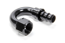 Triple X HF-18012BLK - #12 180 Degree Hose End Push Lock