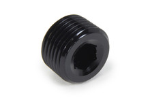 Triple X HF-97044BLK - Fitting - Plug - 1/2 in NPT - Allen Head - Aluminum - Black Anodized - Each