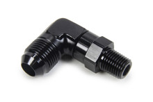Triple X HF-93082BLK - AN to NPT Swivel 90 Deg #8 x 1/4