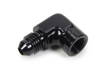 Triple X HF-34941BLK - Gauge Adapter 90 Degree #4 Male x 1/8 NTP Female