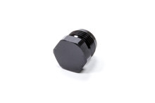 Triple X HF-52010BLK - Fitting - Plug - 10 AN - Hex Head - Aluminum - Black Anodized - Each