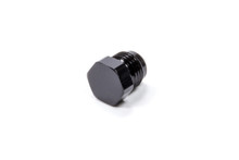 Triple X HF-52006BLK - Fitting - Plug - 6 AN - Hex Head - Aluminum - Black Anodized - Each