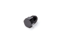 Triple X HF-52003BLK - Fitting - Plug - 3 AN - Hex Head - Aluminum - Black Anodized - Each