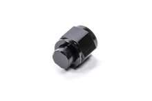 Triple X HF-51008BLK - Fitting - Cap - 8 AN - Aluminum - Black Anodized - Each