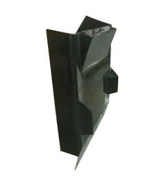 Triple X SC-BW-6447BLK - Dual Duct Inside Rail Dash Black