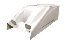 Triple X SC-BW-0051 - Dual Duct Cool Air Hood White Sprint Car