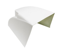 Triple X MID-BW-5435 - Midget Hood Inside The Rail White