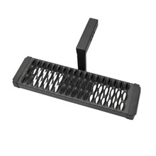 TrailFX AHS002B - Hitch Mount 2 In Receivers 6 In Drop Step Stationary Pwdr Ctd Titnium Black Alum