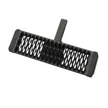 TrailFX AHS001B - Hitch Mount 2 In Receivers Flat Step Stationary Pwdr Ctd Titanium Black Alum