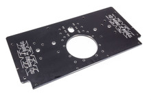 Triple X SC-EG-0006BLK - Alum Rear Motor Plate Raised Rail Black Sprint