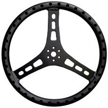 Triple X ST-0001BLK - Steering Wheel 15in Dia 1-1/8in Tube Black