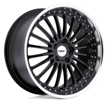 TSW Wheels 1880SIL205114B76 - Silverstone 18X8 Gloss Black W/ Mirror Cut Lip