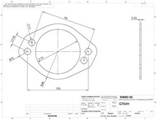 Turbo XS G764H - 4 Hole 3in Gasket 105mm Center-to-Center (Fits WS-MP-V2 / WS02-RMA / WS02-RMA-TI)
