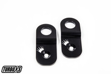 Turbo XS WS02-RS-BLK-2 - Subaru 02-07 WRX / 04-07 STi Radiator Stay No Hood Prop - Black