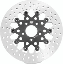 TwinPower 666838 - Twin Power 84-17 Big Twin Exc 08-17 FLH FLT Rear 11.5 Floating Rotor Black Mesh