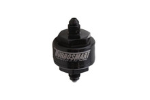 Turbosmart TS-0804-1002 - Billet Turbo Oil Feed Filter w/44 Micron Pleated Disc -4AN Male Inlet - Black