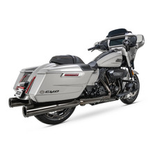 Vance & Hines 16468 - 17-23 Harley Davidson CVO/Touring Hi-Output Slip on Exhaust - Dark Chrome