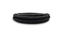 Vibrant 11992B - 12 AN Two-Tone Black/Blue Nylon Braided Flex Hose (5 foot roll)