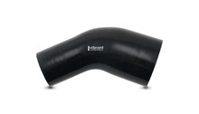 Vibrant 19766 - 4 Ply Aramid 45 Degree Silicone Transition Hose 2.75in ID x 3in Length In/Out - Black
