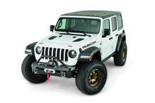 Warn 101330 - ELITE STUBBY FRONT BUMPER JEEP JL / JT WITH GRILLE GUARD