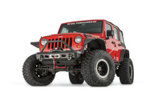 Warn 101450 - ELITE STUBBY FRONT BUMPER JEEP JK WITH GRILLE GUARD