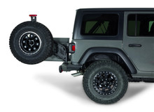 Warn 102255 - Mounts To Elite Rear Bumper; Up To 40 Inch Tire; Black; Steel; Direct-Fit