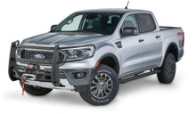 Warn 103379 - Powder Coated; Black; With Brush Guards; 2 Inch Diameter Cross Bars With Tabs To Mount Lights; Without Skid Plate; Without Step Plate. Requires Winch Mount
