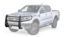 Warn 103386 - Powder Coated; Black; With Brush Guards; 2 Inch Diameter Cross Bars With Tabs To Mount Lights; Without Skid Plate; Without Step Plate; With Mounting Bracket