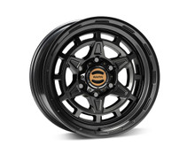 Warn 104487 - EPIC DIAMOND CUTTER WHEEL - BLACK 6 LUG