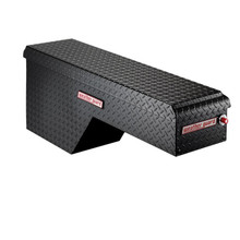 WEATHER GUARD 172-5-01 - Pork Chop Box; Driver Side; 3.4 ft.; Height 19.5 in.; Length 46.75 in.; Width 13.5 in.; Gloss Black; Heavy Duty Welded; Aluminum;