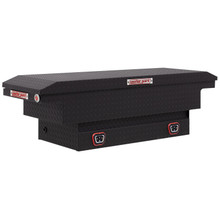 WEATHER GUARD 131-52-04 - Saddle Box; Aluminum; Compact Low Profile; Textured Matte Black; 8 cu ft;