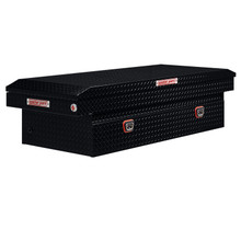 WEATHER GUARD 117-5-04 - Saddle Box; Aluminum; Full Extra Wide; Gloss Black; 15.5 cu ft;