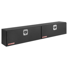 WEATHER GUARD 391-52-02 - Super Side Box; 15.2 ft.; Height 18 in.; Length 90.25 in.; Width 16.25 in.; Textured Matte Black; Heavy Duty Welded; Aluminum;
