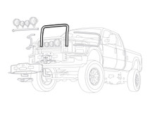 Warn 75810 - Powder Coated; Black; Without Brush Guard; Without Skid Plate; Without Step Plate