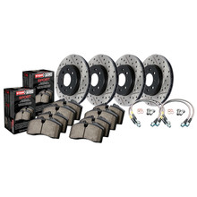 StopTech 978.47007 - Sport Axle Pack, Drilled & Slotted, 4 Wheel
