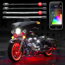 XKGLOW KS-MOTO-PRO - XK Glow Strip Million Color XKCHROME ATV/Motorcycle LED Accent Light Kit (14xPod + 12x10In)