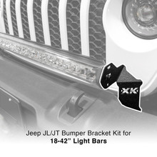 XKGLOW XK-BRC-JL-FB - XK Glow Jeep JL JT Front Bumper Light Bar Bracket Kit 20-36In