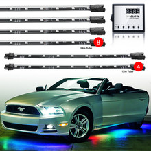 XKGLOW XK041007 - XK Glow 3 Million Color  LED Accent Light Car/Truck Kit 8x24In + 4x12In Tubes