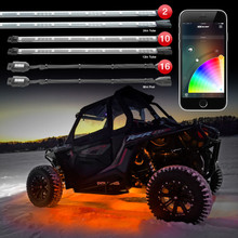 XKGLOW XK-UTV-STA - XK Glow Million Color XKCHROME App Controlled Offroad UTV Kit 2x24In Tube + 10x12In Tube + 16xPods