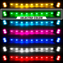 XKGLOW XK034014-W - XK Glow Chrome - Motorcycle Highway Bar Switchback Driving Lights DRL Turnsignal