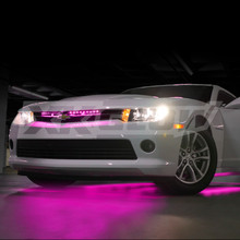 XKGLOW XK041005-P - XK Glow Strip Single Color Underglow LED Accent Light Car/Truck Kit Pink - 8x24In Tube Car + 4x8In