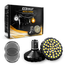 XKGLOW XK1157B-WA-S - XK Glow Motorcycle Front LED Turn Signal Kit - Bulet Style Smoked Lenses