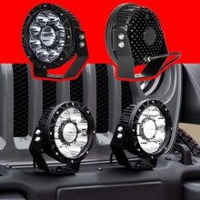 XKGLOW XK066007 - XK Glow Combo Beam Offroad Round Work Light Kit 2pc 7in 44W