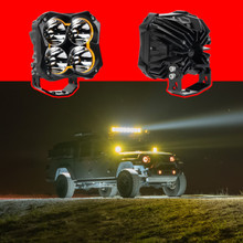 XKGLOW XK067005-KIT - XK Glow Spot Beam Offroad Cube Light 2pc 5in