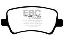 EBC UD1307 - 13-15 Land Rover LR2 2.0 Turbo Ultimax2 Rear Brake Pads